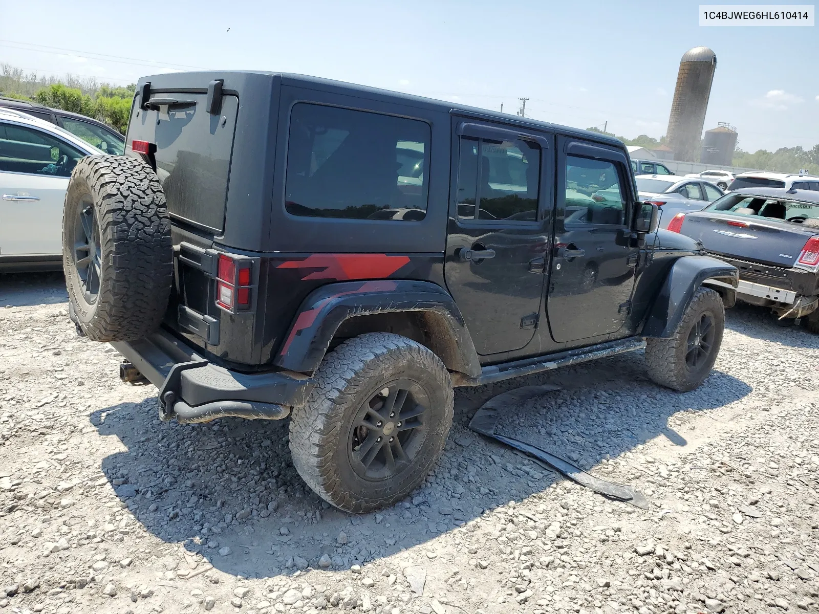 2017 Jeep Wrangler Unlimited Sahara VIN: 1C4BJWEG6HL610414 Lot: 68056964