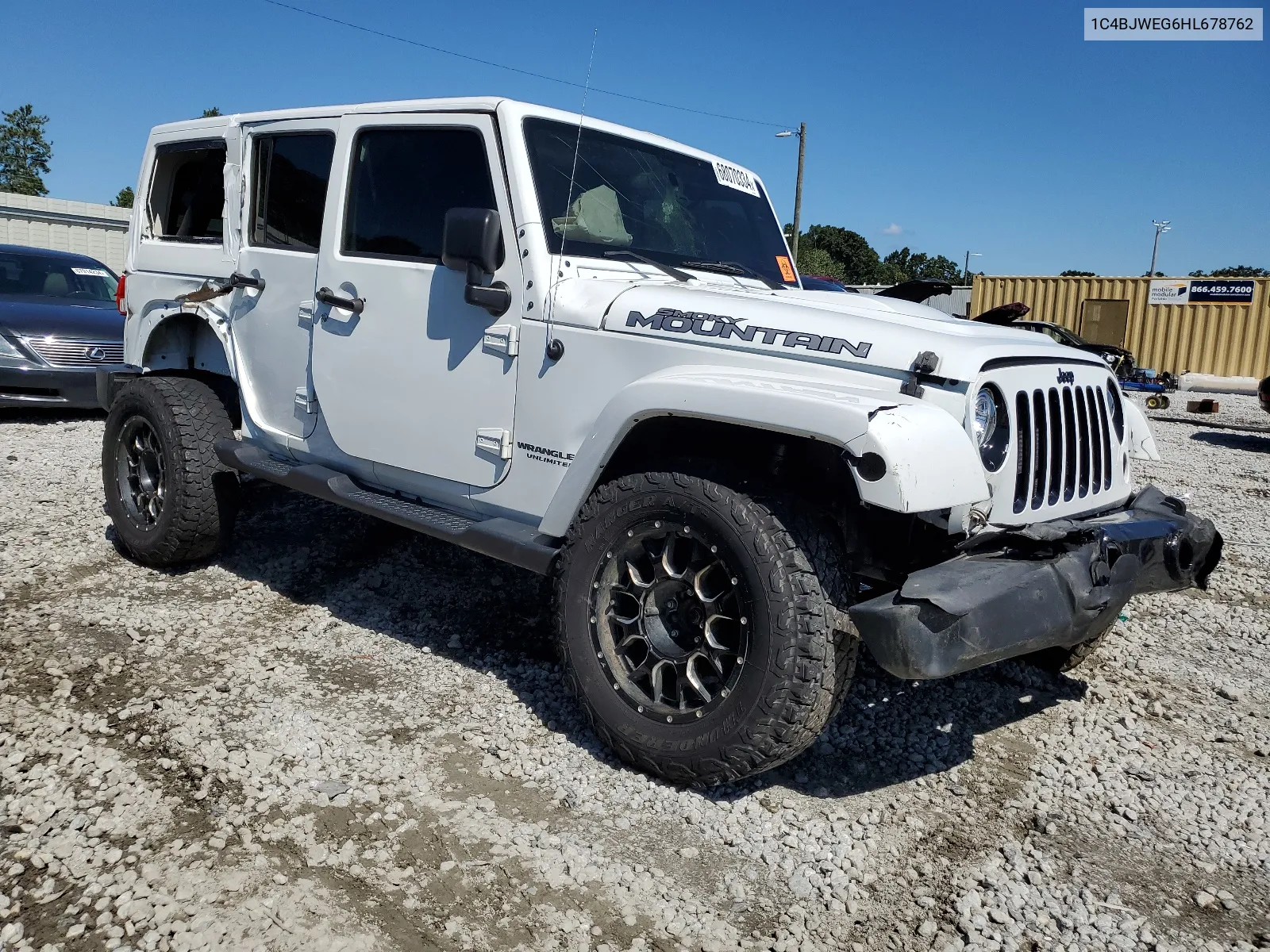 2017 Jeep Wrangler Unlimited Sahara VIN: 1C4BJWEG6HL678762 Lot: 68070334