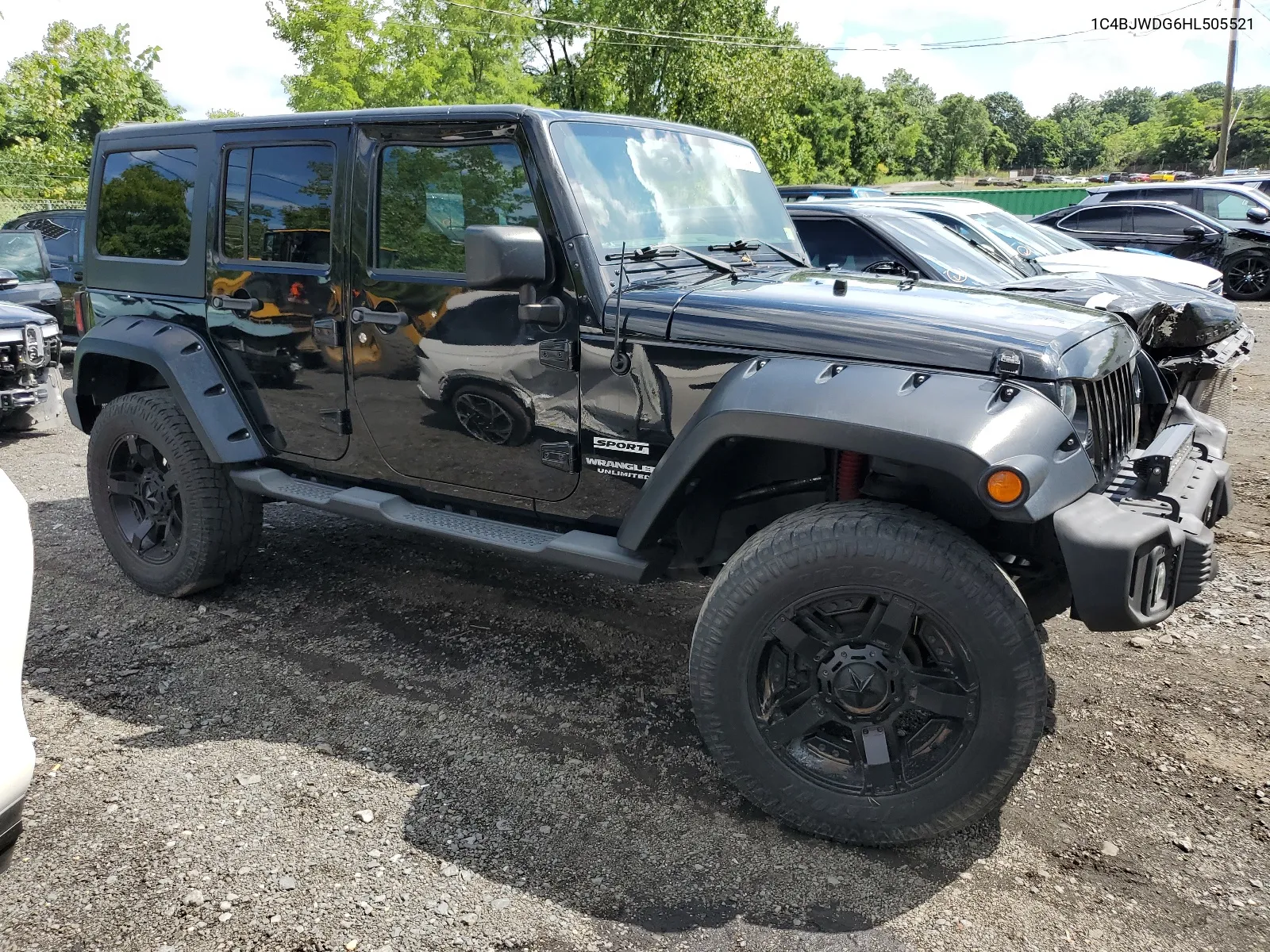 2017 Jeep Wrangler Unlimited Sport VIN: 1C4BJWDG6HL505521 Lot: 68088204