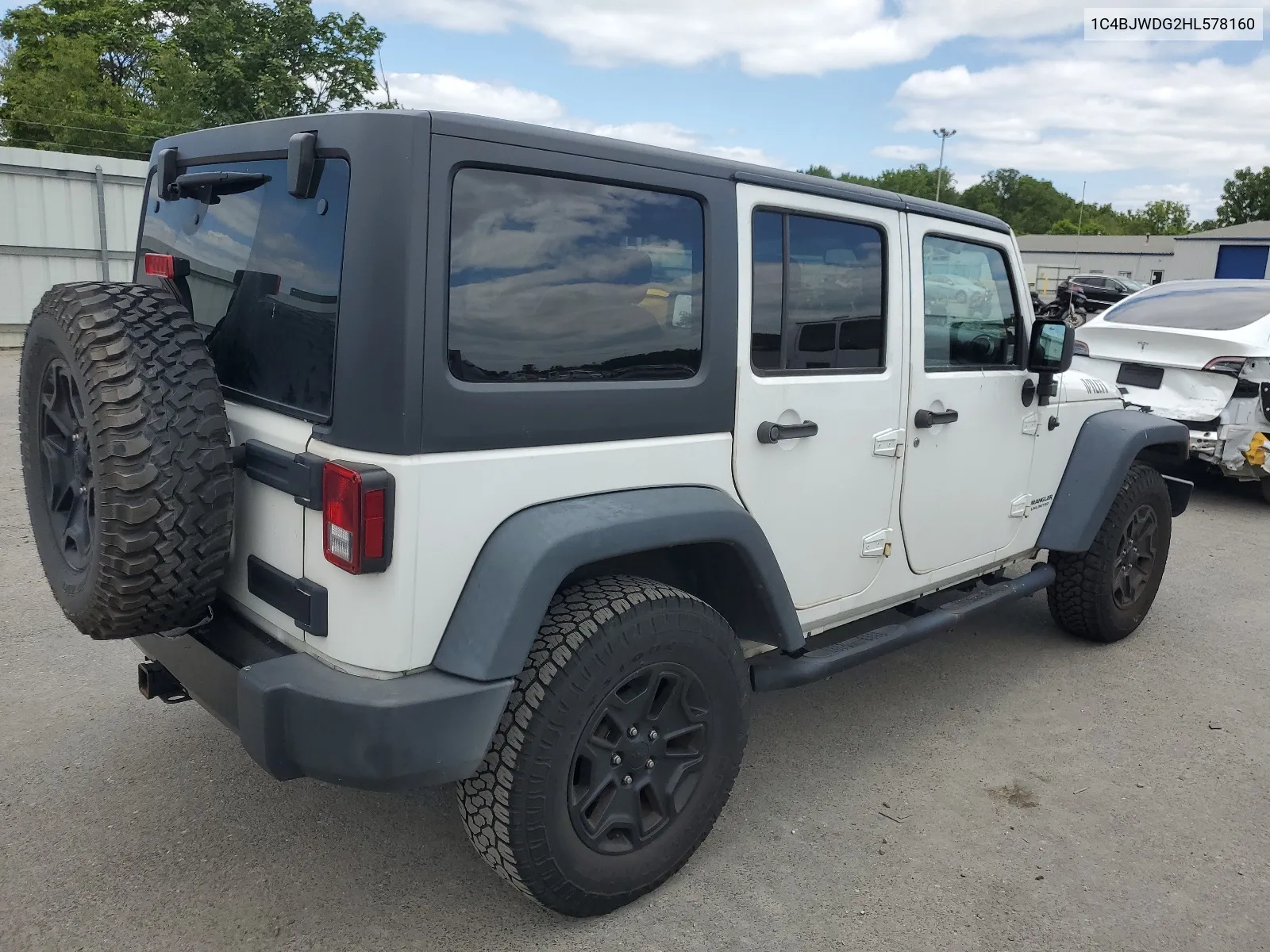 2017 Jeep Wrangler Unlimited Sport VIN: 1C4BJWDG2HL578160 Lot: 68125554