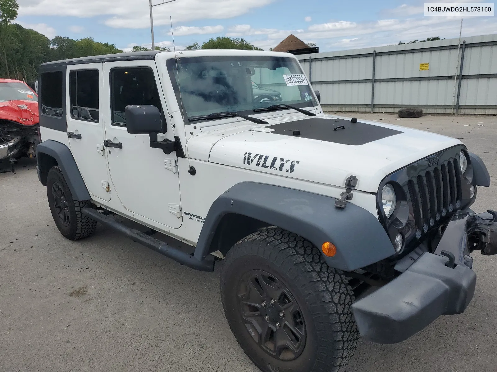 2017 Jeep Wrangler Unlimited Sport VIN: 1C4BJWDG2HL578160 Lot: 68125554