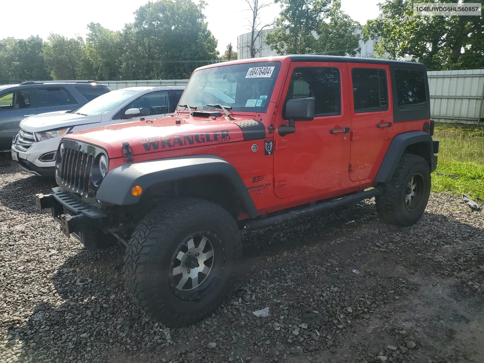 2017 Jeep Wrangler Unlimited Sport VIN: 1C4BJWDG6HL560857 Lot: 68476404