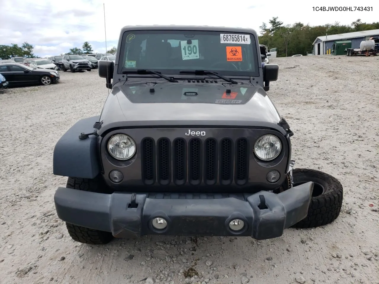 2017 Jeep Wrangler Unlimited Sport VIN: 1C4BJWDG0HL743431 Lot: 68765814