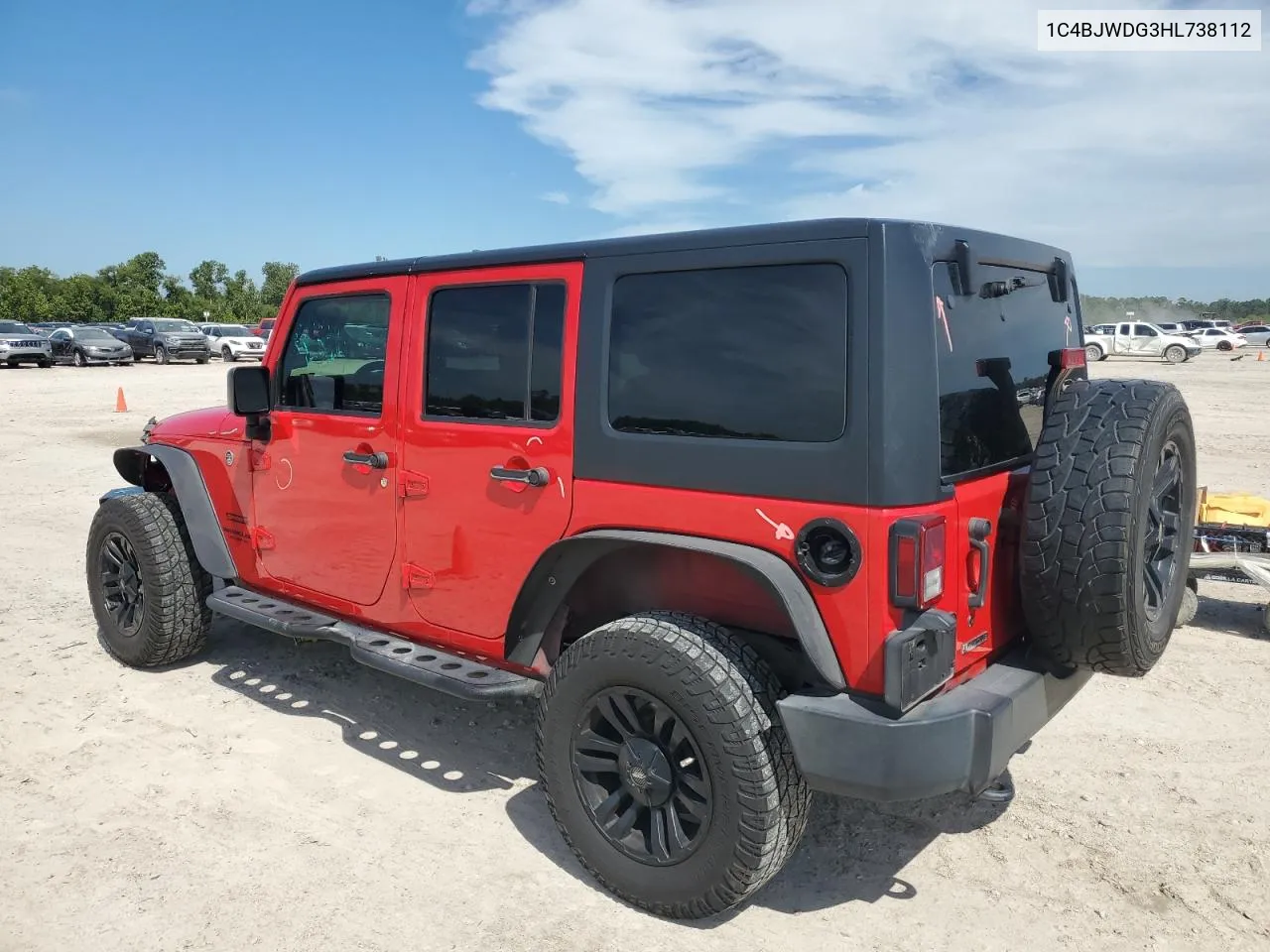 2017 Jeep Wrangler Unlimited Sport VIN: 1C4BJWDG3HL738112 Lot: 68894364