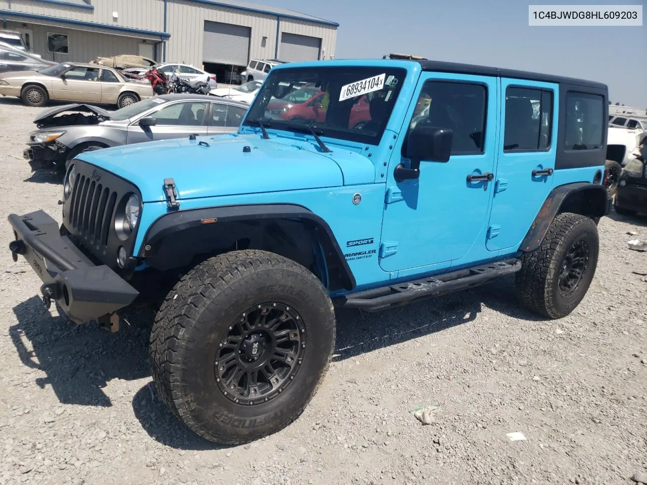 1C4BJWDG8HL609203 2017 Jeep Wrangler Unlimited Sport