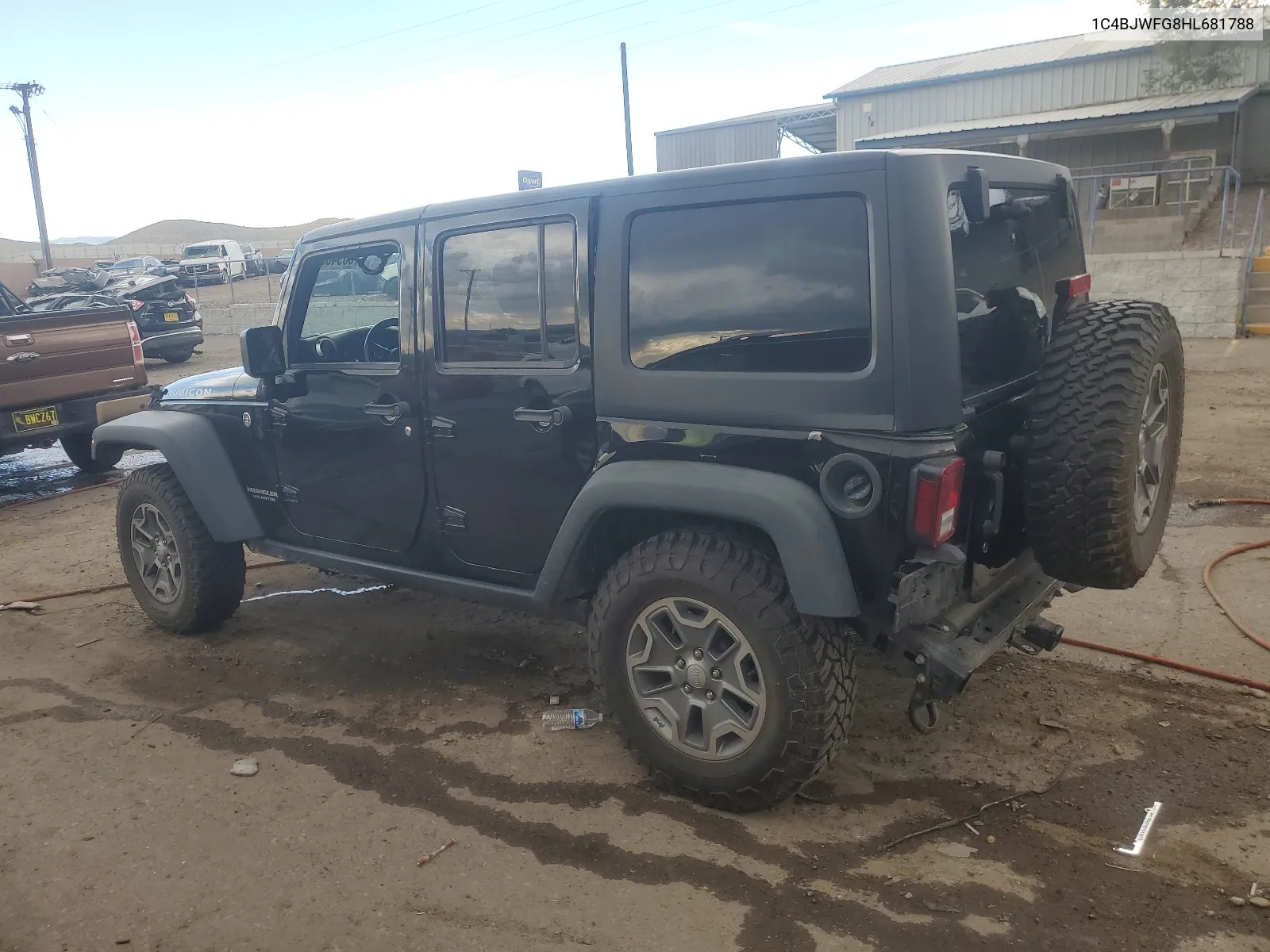 1C4BJWFG8HL681788 2017 Jeep Wrangler Unlimited Rubicon