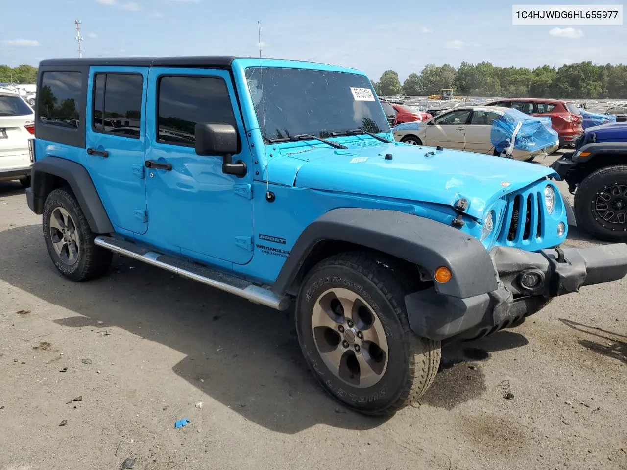 2017 Jeep Wrangler Unlimited Sport VIN: 1C4HJWDG6HL655977 Lot: 69180104