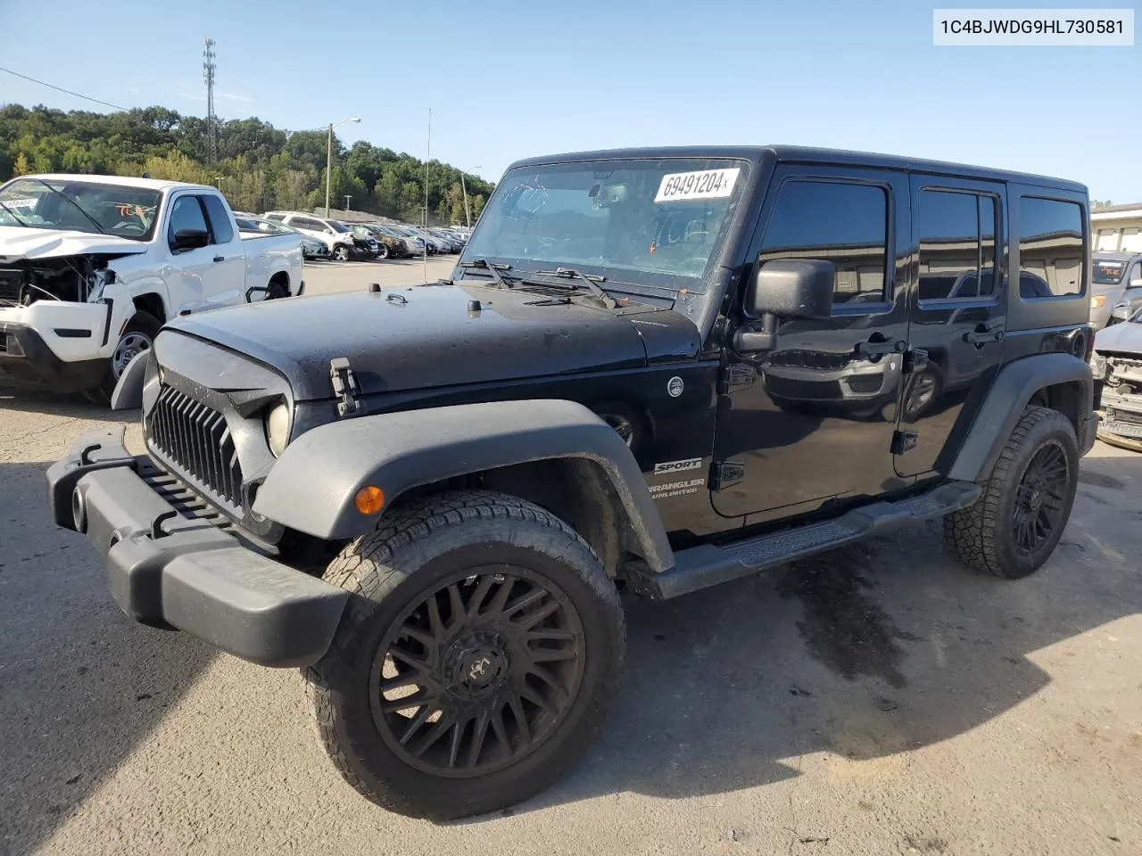 1C4BJWDG9HL730581 2017 Jeep Wrangler Unlimited Sport