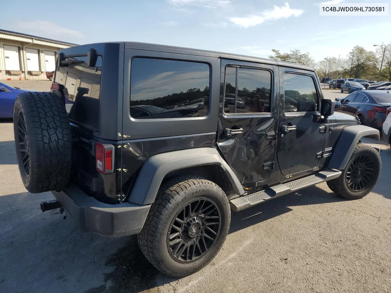 1C4BJWDG9HL730581 2017 Jeep Wrangler Unlimited Sport