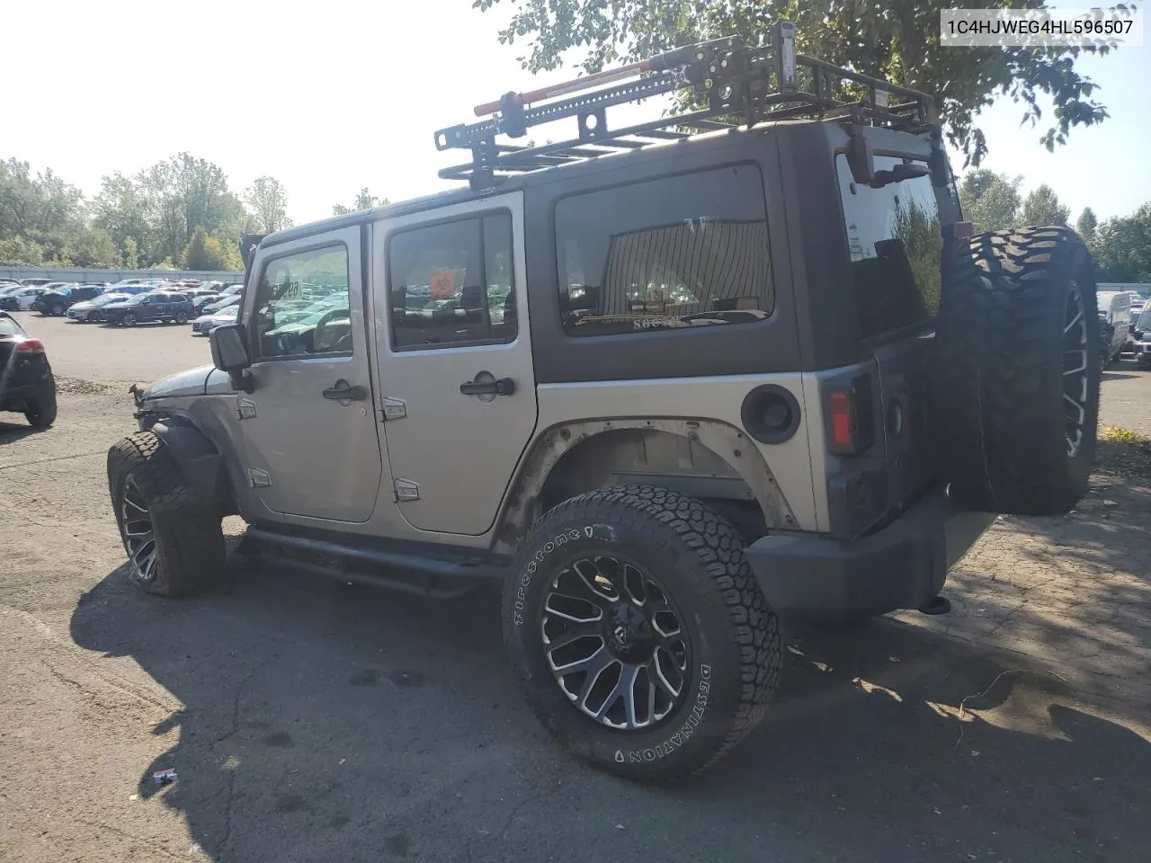 2017 Jeep Wrangler Unlimited Sahara VIN: 1C4HJWEG4HL596507 Lot: 69975234