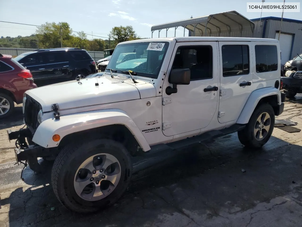 2017 Jeep Wrangler Unlimited Sahara VIN: 1C4HJWEG9HL525061 Lot: 70227464