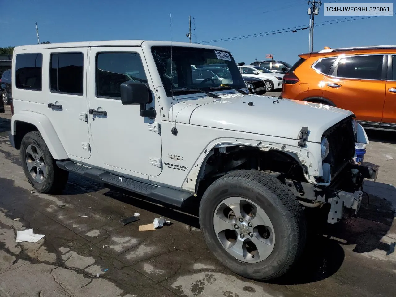 2017 Jeep Wrangler Unlimited Sahara VIN: 1C4HJWEG9HL525061 Lot: 70227464