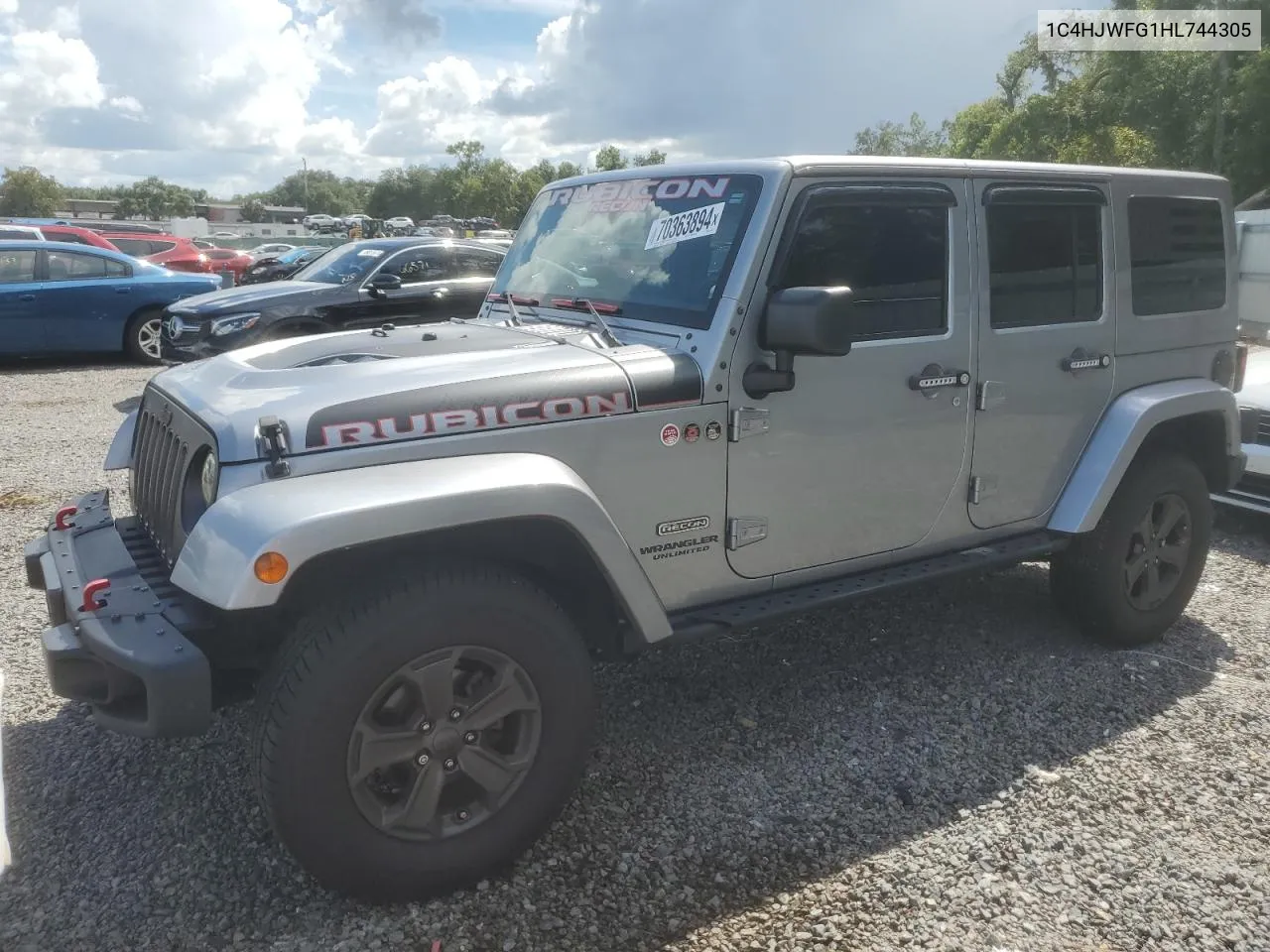 1C4HJWFG1HL744305 2017 Jeep Wrangler Unlimited Rubicon