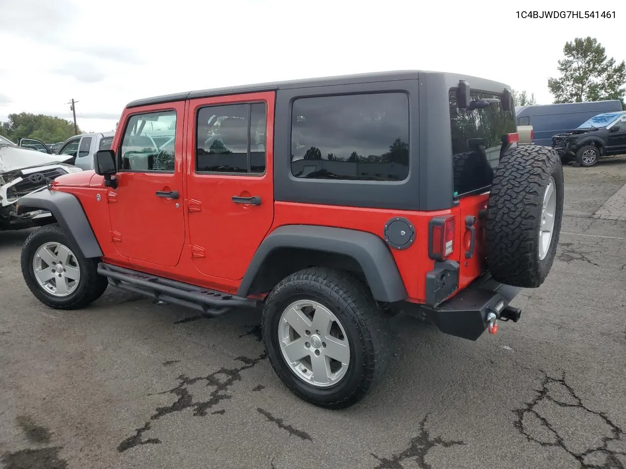 2017 Jeep Wrangler Unlimited Sport VIN: 1C4BJWDG7HL541461 Lot: 70893944