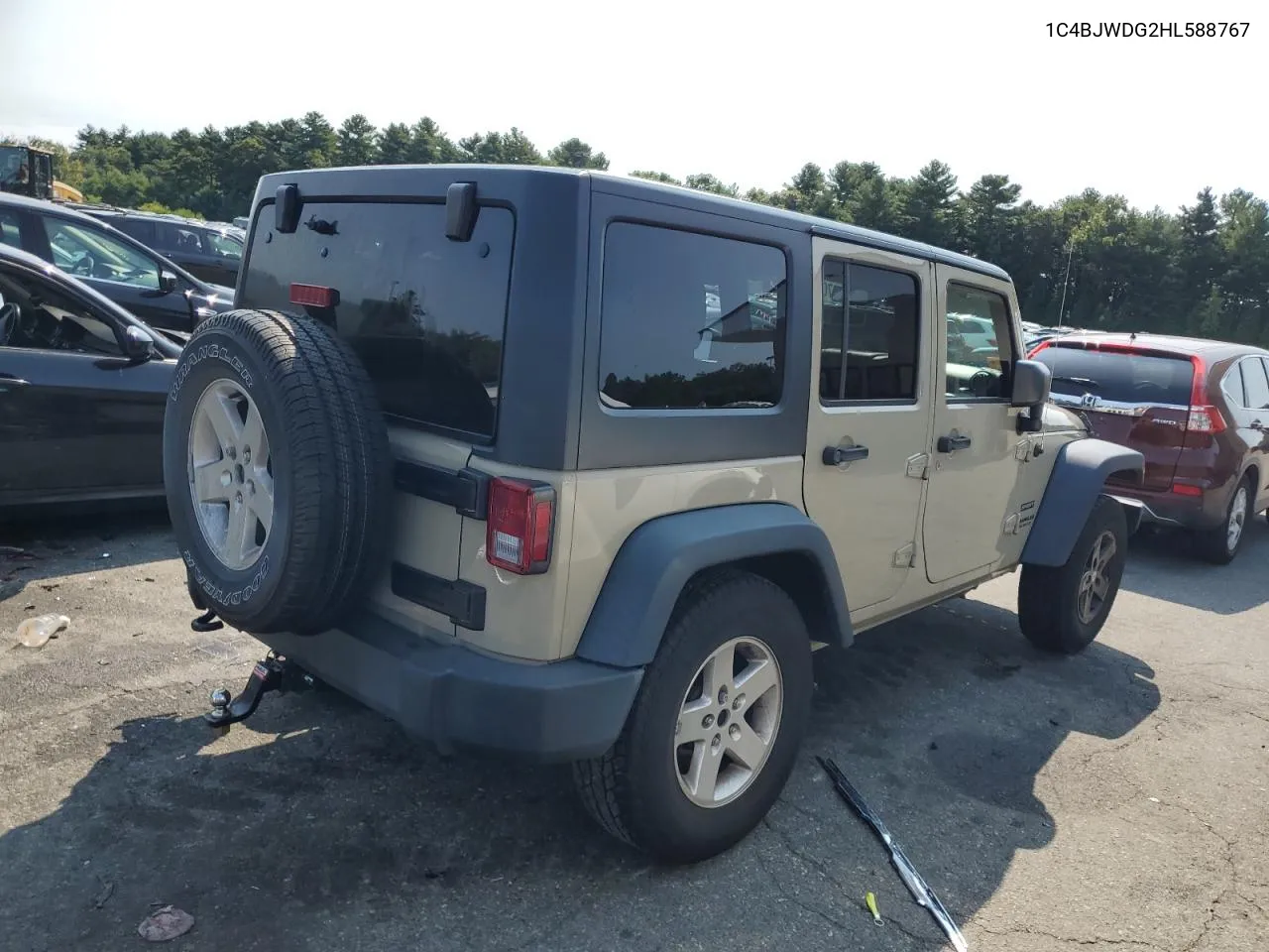 2017 Jeep Wrangler Unlimited Sport VIN: 1C4BJWDG2HL588767 Lot: 70970544