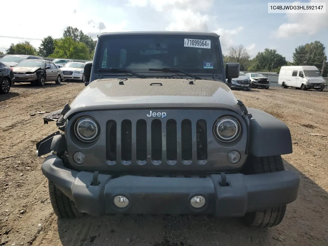 1C4BJWDG3HL592147 2017 Jeep Wrangler Unlimited Sport