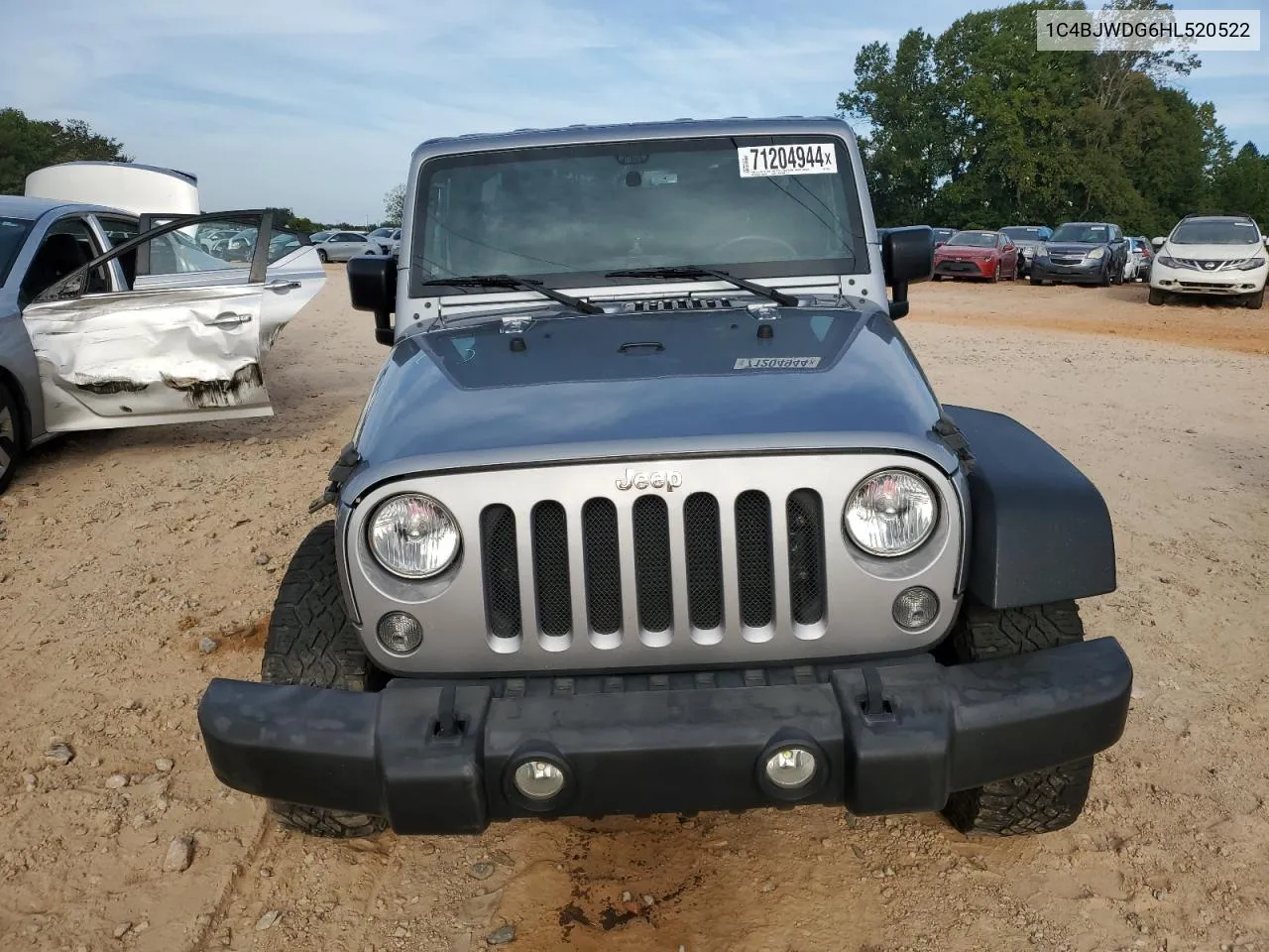 2017 Jeep Wrangler Unlimited Sport VIN: 1C4BJWDG6HL520522 Lot: 71204944