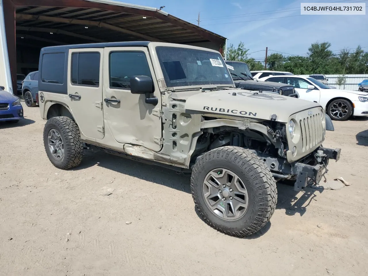 2017 Jeep Wrangler Unlimited Rubicon VIN: 1C4BJWFG4HL731702 Lot: 71213384