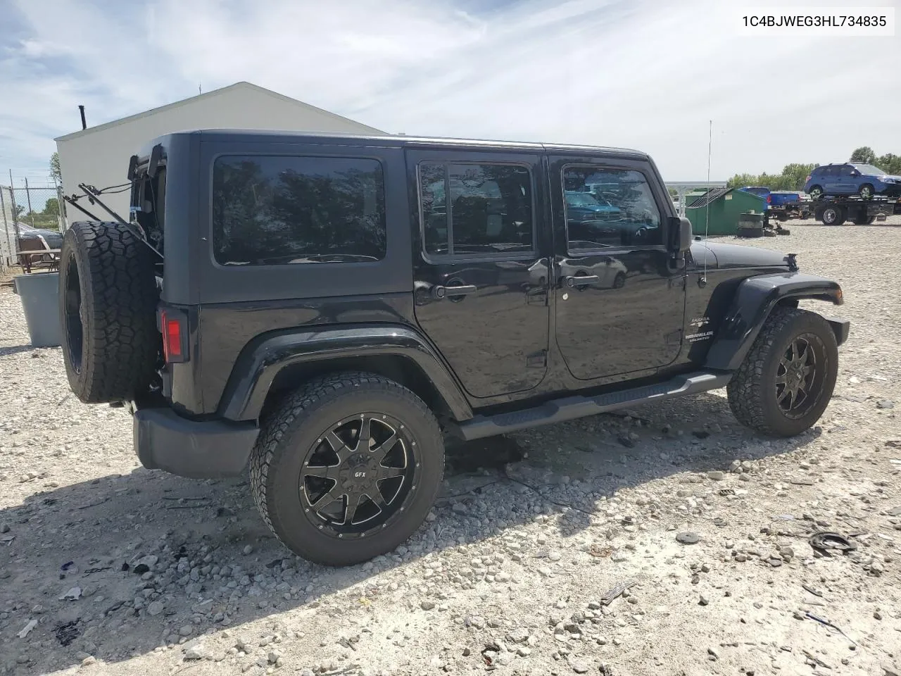 1C4BJWEG3HL734835 2017 Jeep Wrangler Unlimited Sahara