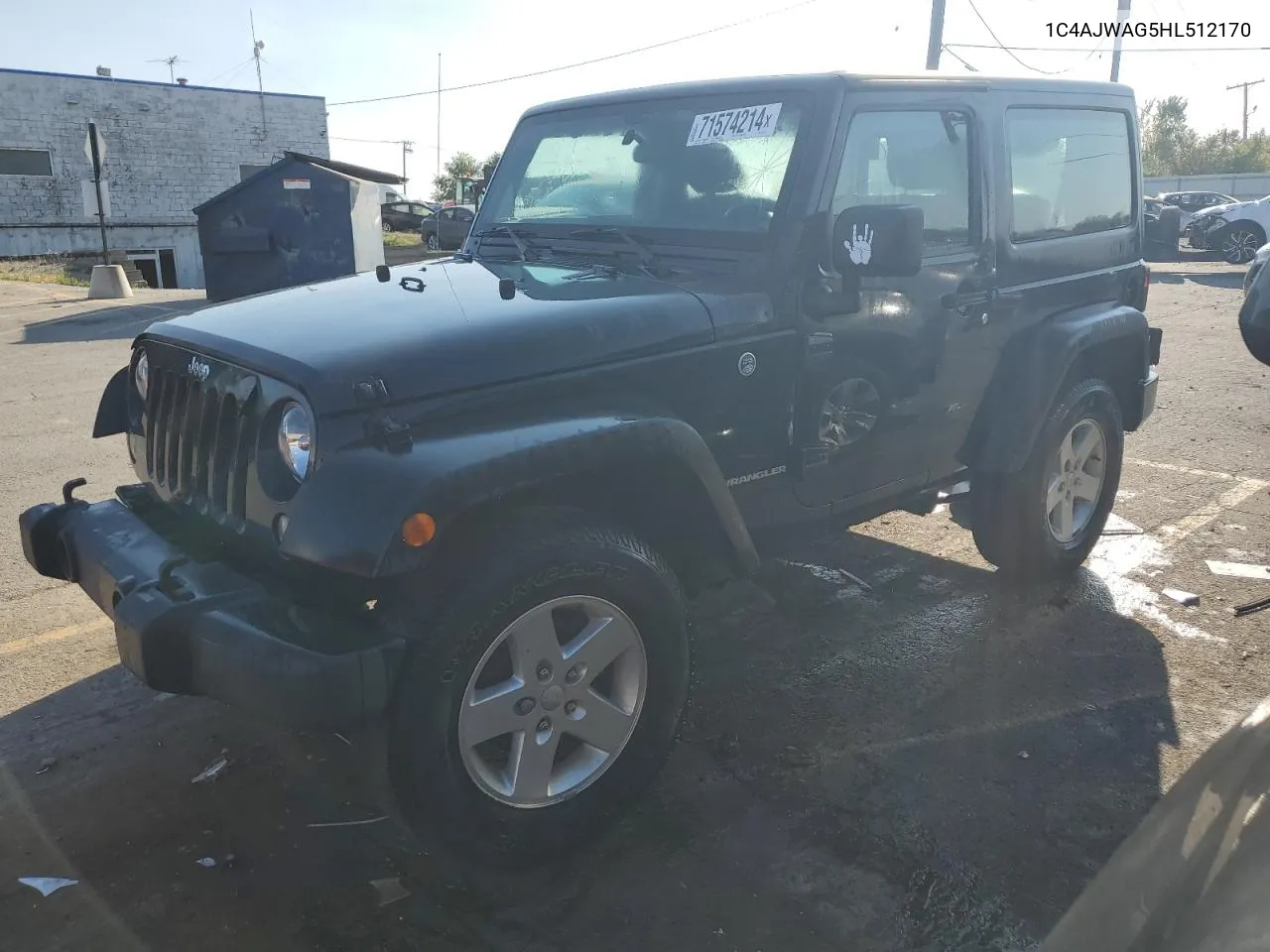 2017 Jeep Wrangler Sport VIN: 1C4AJWAG5HL512170 Lot: 71574214