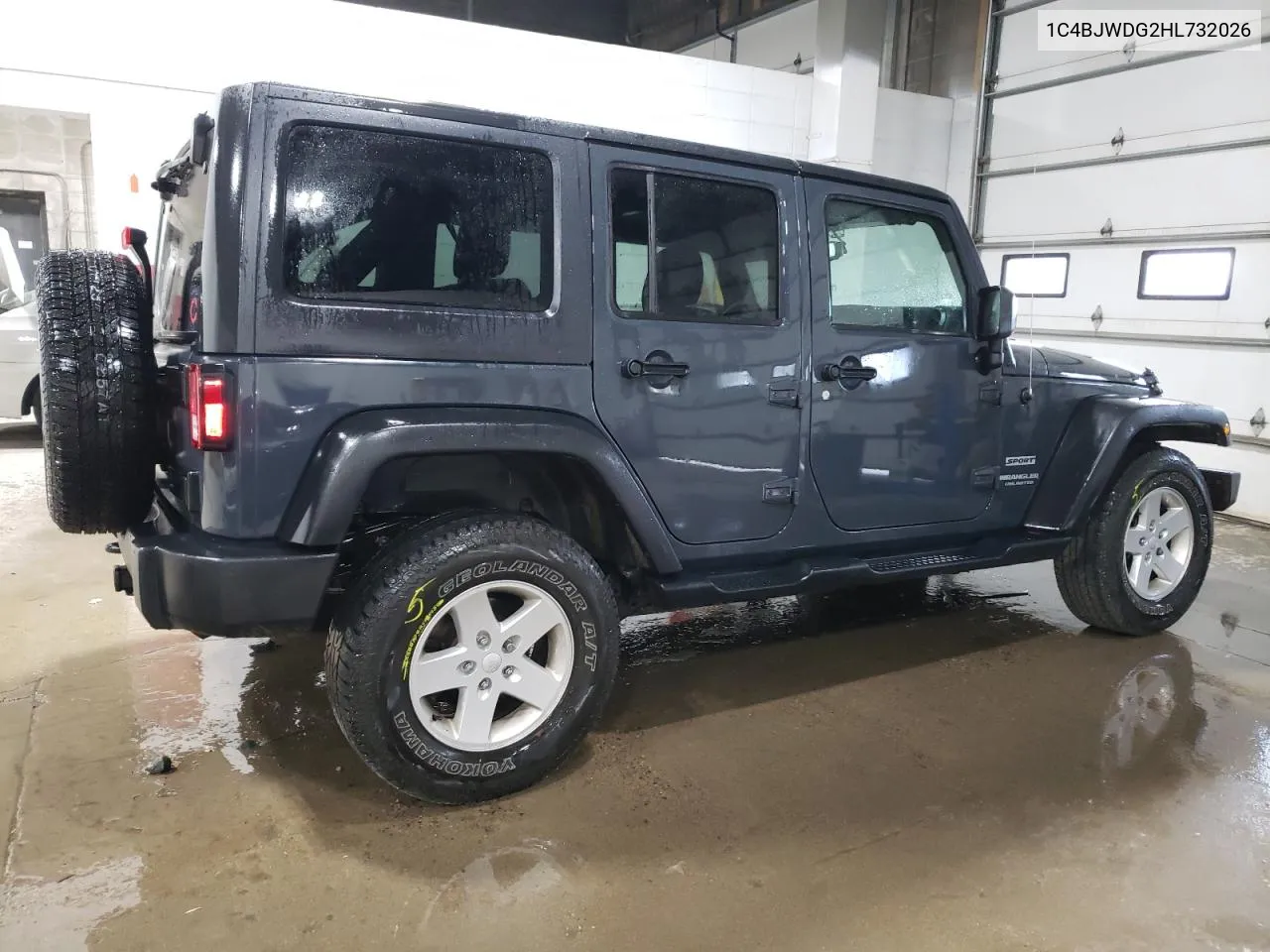 2017 Jeep Wrangler Unlimited Sport VIN: 1C4BJWDG2HL732026 Lot: 71833334