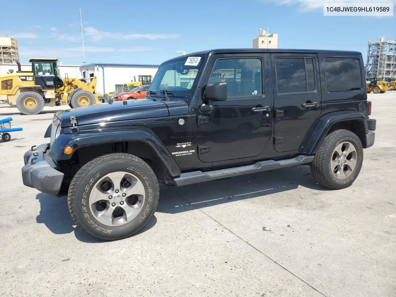 2017 Jeep Wrangler Unlimited Sahara VIN: 1C4BJWEG9HL619589 Lot: 71892674