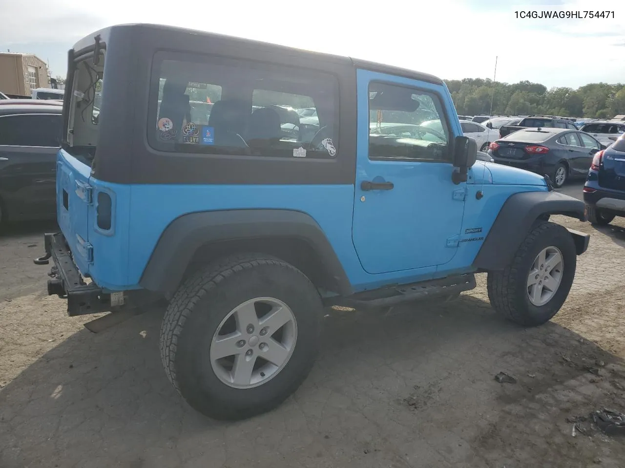 1C4GJWAG9HL754471 2017 Jeep Wrangler Sport