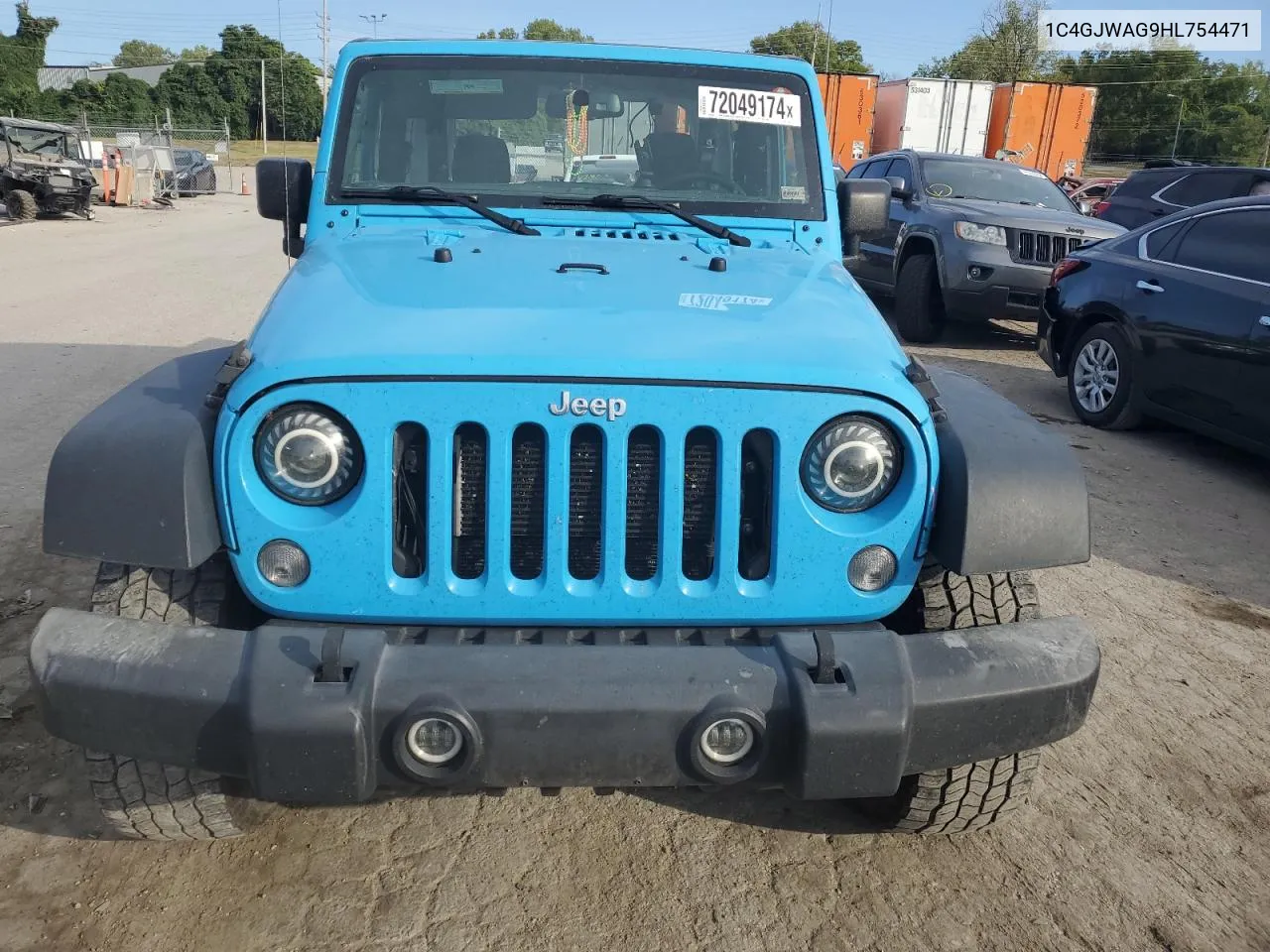 2017 Jeep Wrangler Sport VIN: 1C4GJWAG9HL754471 Lot: 72049174