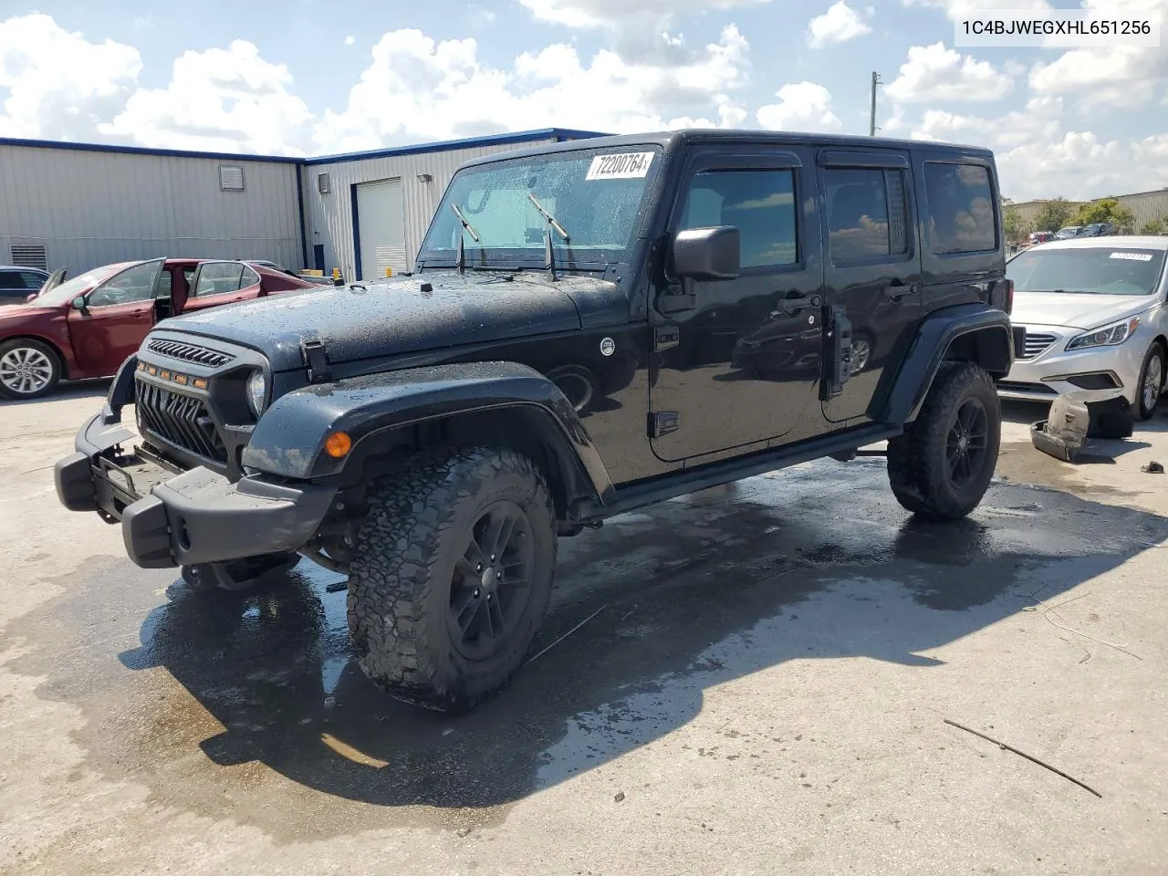 2017 Jeep Wrangler Unlimited Sahara VIN: 1C4BJWEGXHL651256 Lot: 72200764