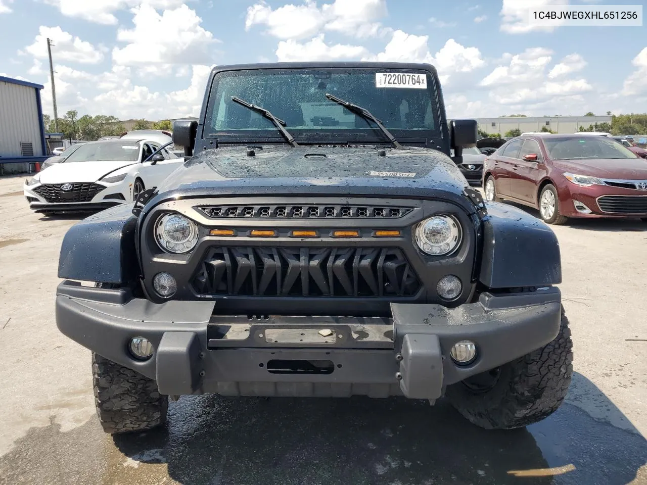 2017 Jeep Wrangler Unlimited Sahara VIN: 1C4BJWEGXHL651256 Lot: 72200764