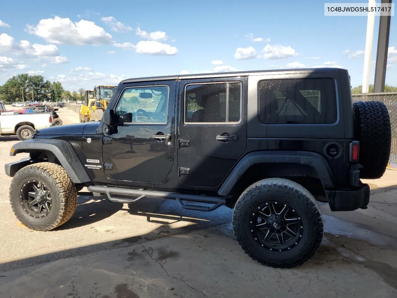 2017 Jeep Wrangler Unlimited Sport VIN: 1C4BJWDG5HL517417 Lot: 72451474