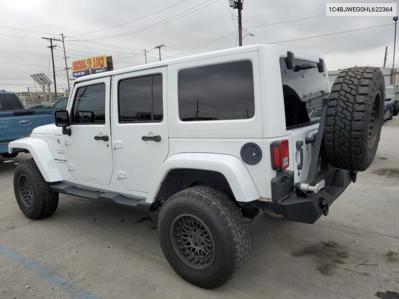 2017 Jeep Wrangler Unlimited Sahara VIN: 1C4BJWEG0HL622364 Lot: 72581654