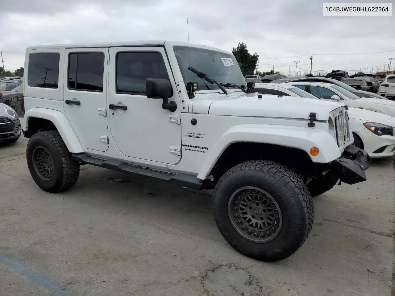 2017 Jeep Wrangler Unlimited Sahara VIN: 1C4BJWEG0HL622364 Lot: 72581654