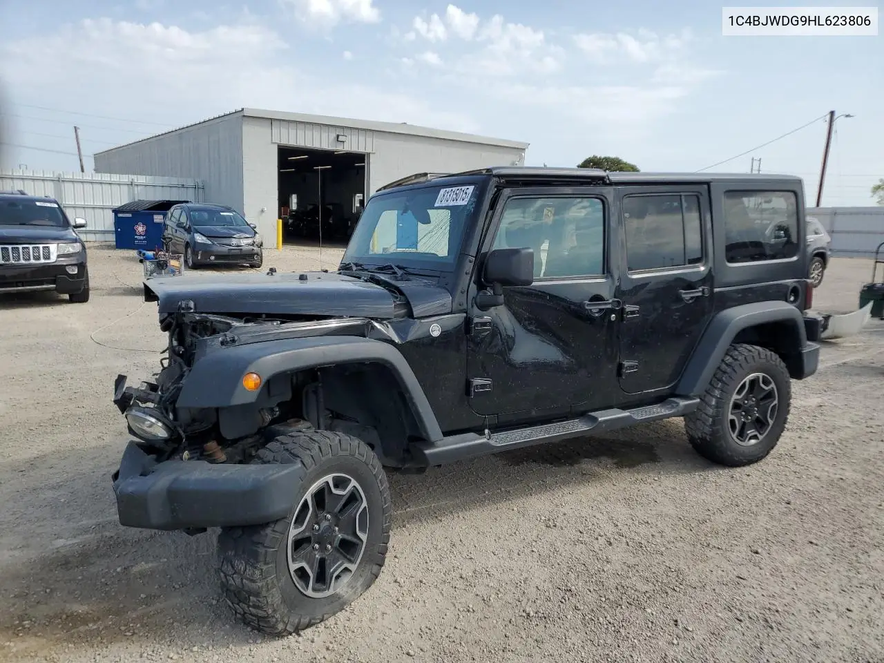 1C4BJWDG9HL623806 2017 Jeep Wrangler Unlimited Sport