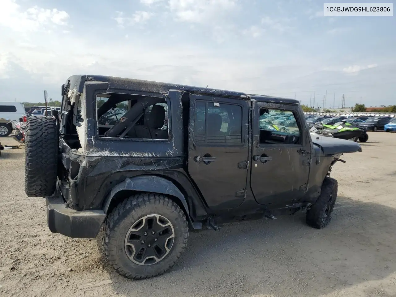 1C4BJWDG9HL623806 2017 Jeep Wrangler Unlimited Sport