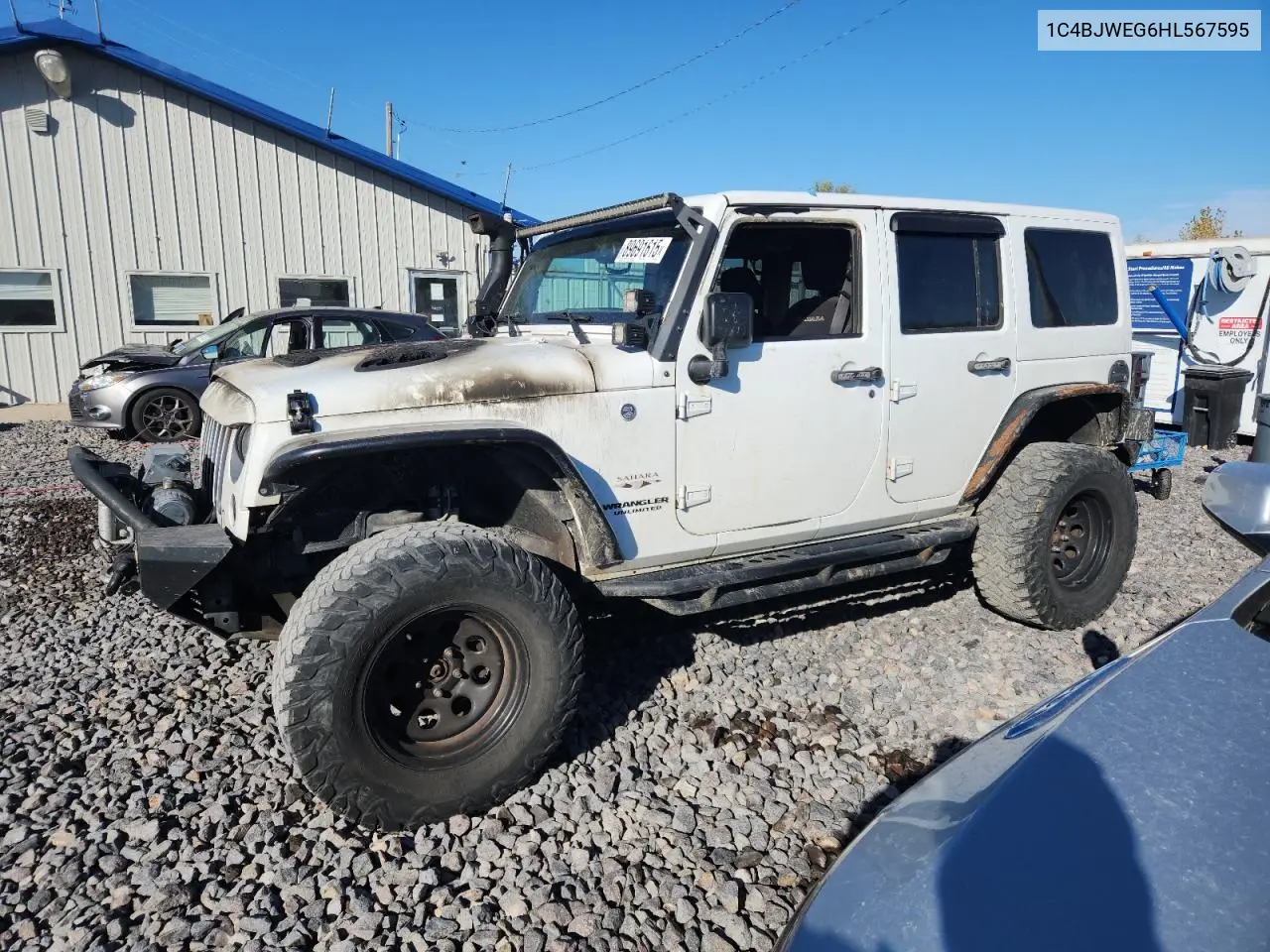 1C4BJWEG6HL567595 2017 Jeep Wrangler Unlimited Sahara