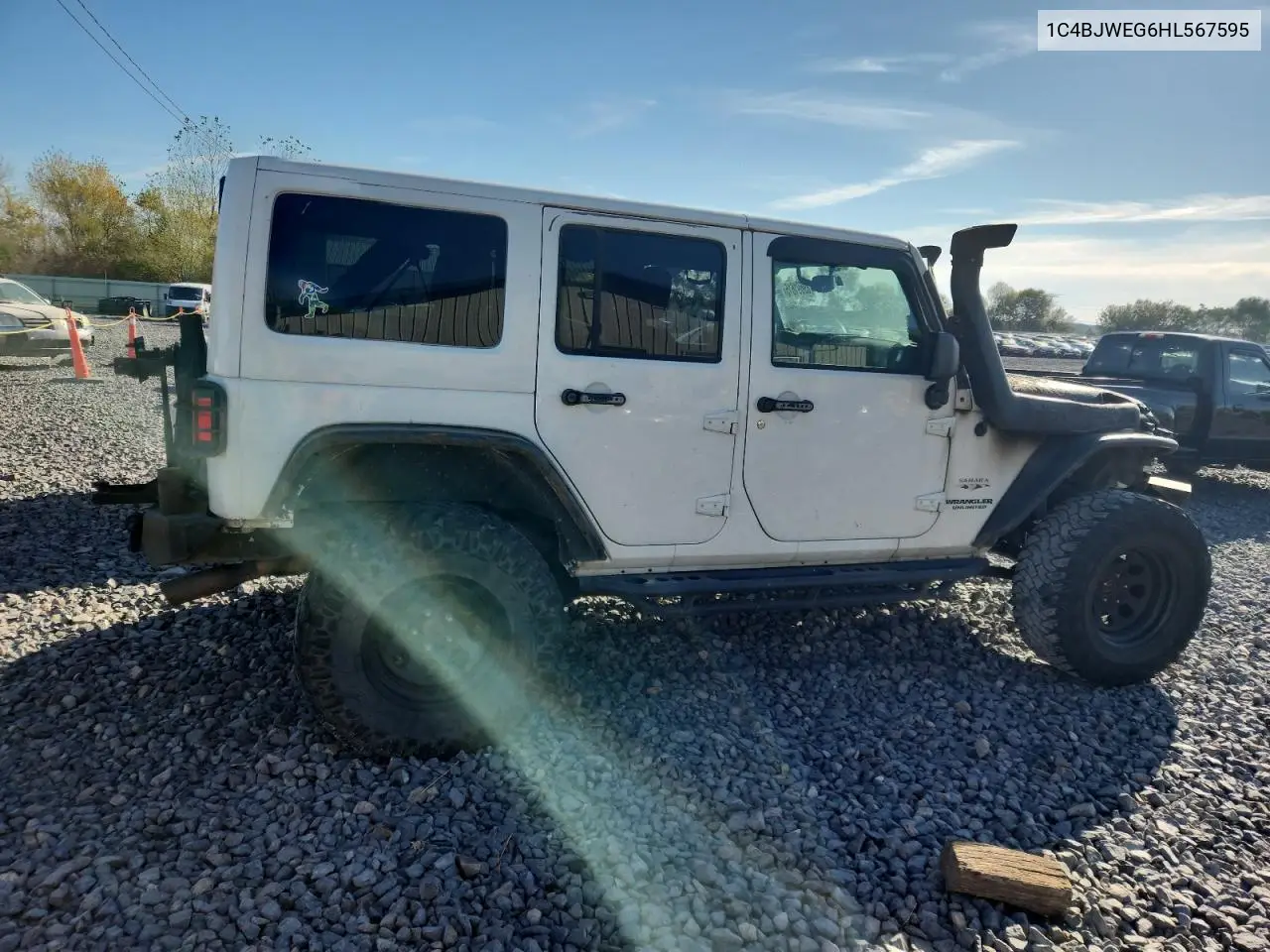 1C4BJWEG6HL567595 2017 Jeep Wrangler Unlimited Sahara