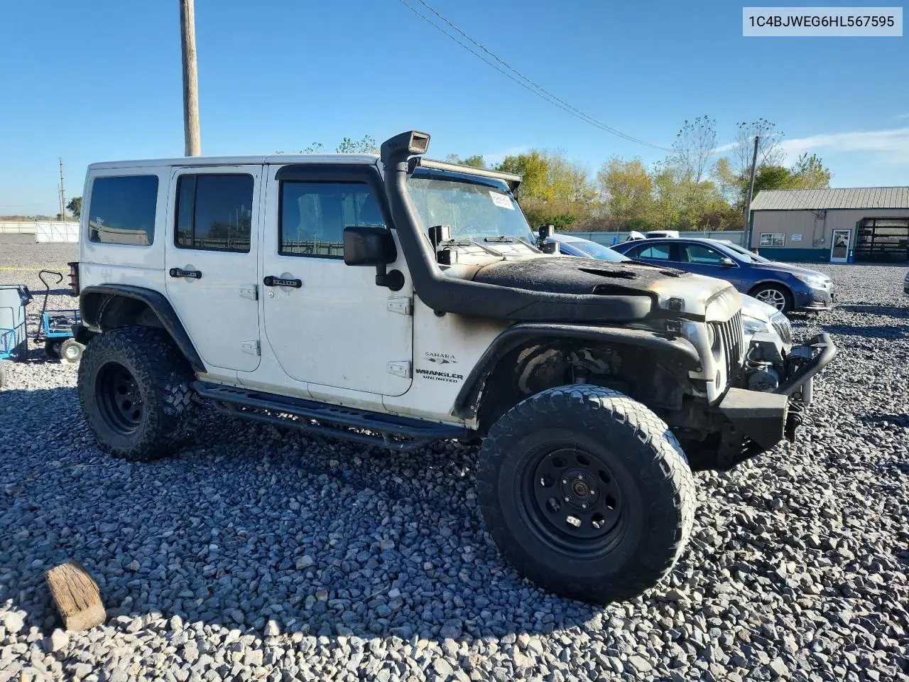 1C4BJWEG6HL567595 2017 Jeep Wrangler Unlimited Sahara