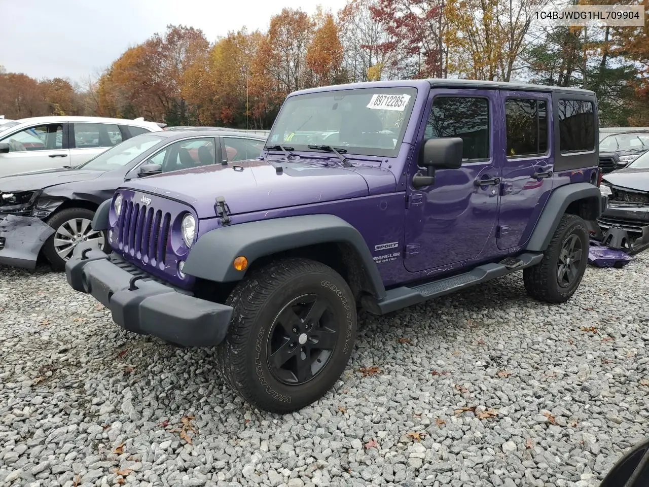 1C4BJWDG1HL709904 2017 Jeep Wrangler Unlimited Sport