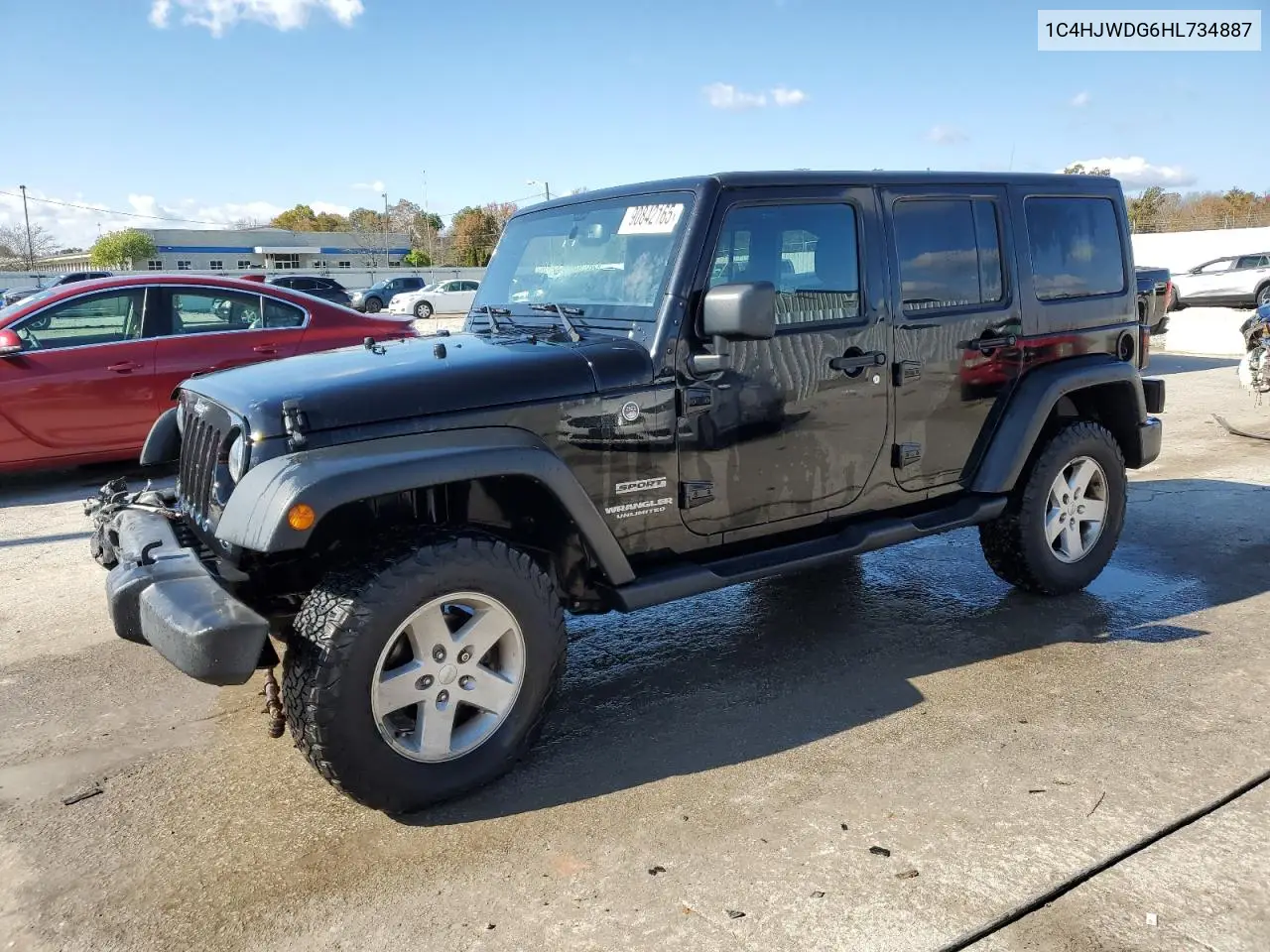 1C4HJWDG6HL734887 2017 Jeep Wrangler Unlimited Sport
