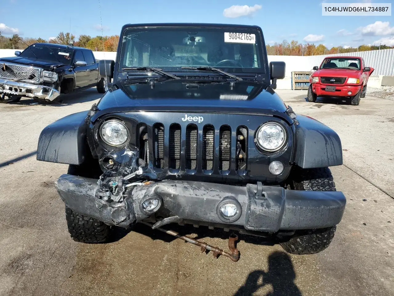 1C4HJWDG6HL734887 2017 Jeep Wrangler Unlimited Sport