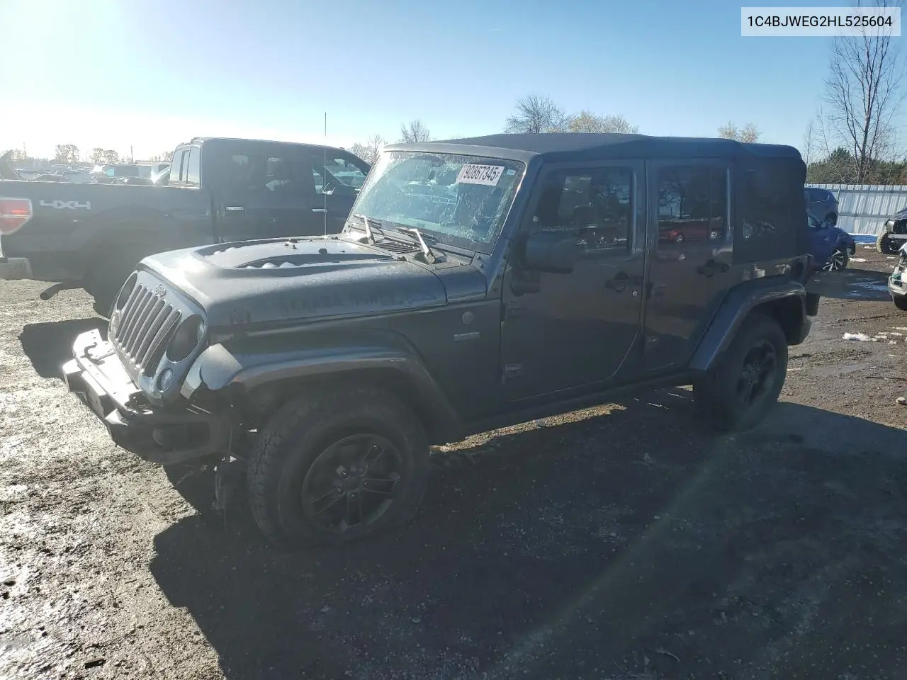 1C4BJWEG2HL525604 2017 Jeep Wrangler Unlimited Sahara
