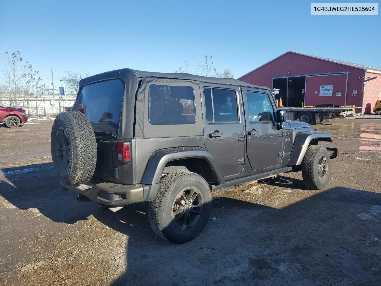 1C4BJWEG2HL525604 2017 Jeep Wrangler Unlimited Sahara