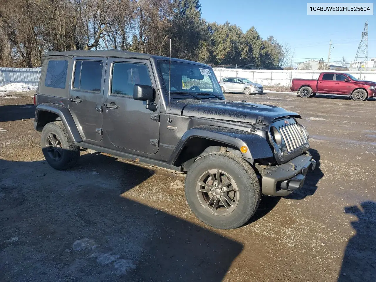 1C4BJWEG2HL525604 2017 Jeep Wrangler Unlimited Sahara