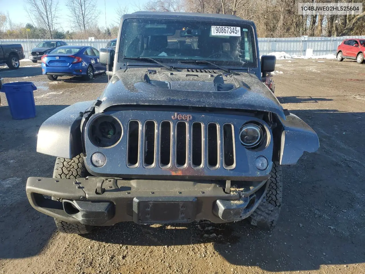 1C4BJWEG2HL525604 2017 Jeep Wrangler Unlimited Sahara