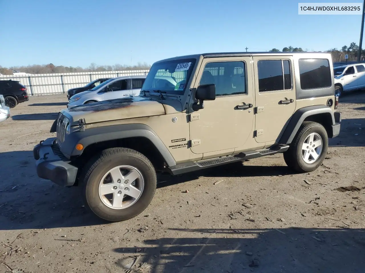 1C4HJWDGXHL683295 2017 Jeep Wrangler Unlimited Sport