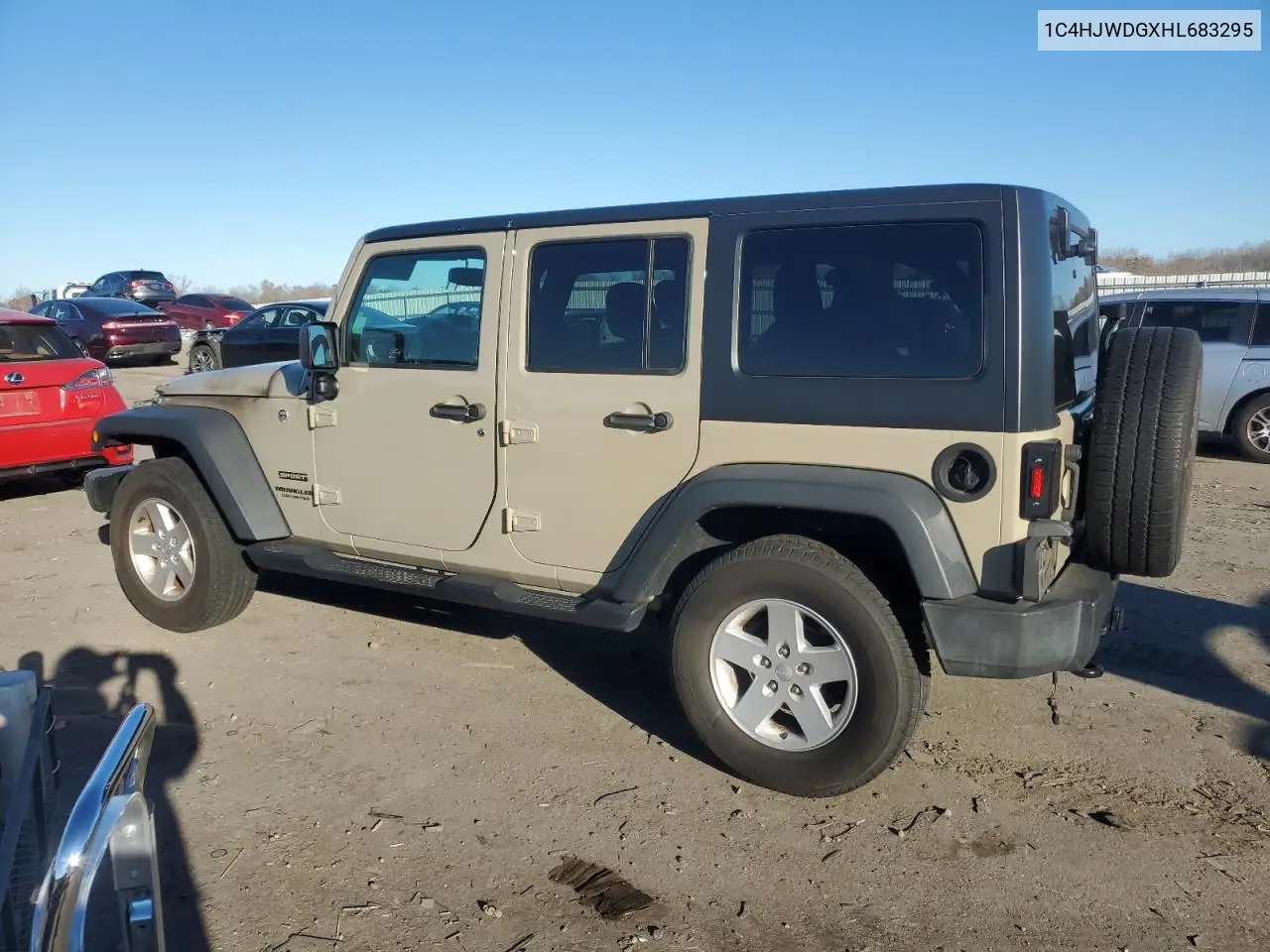 1C4HJWDGXHL683295 2017 Jeep Wrangler Unlimited Sport