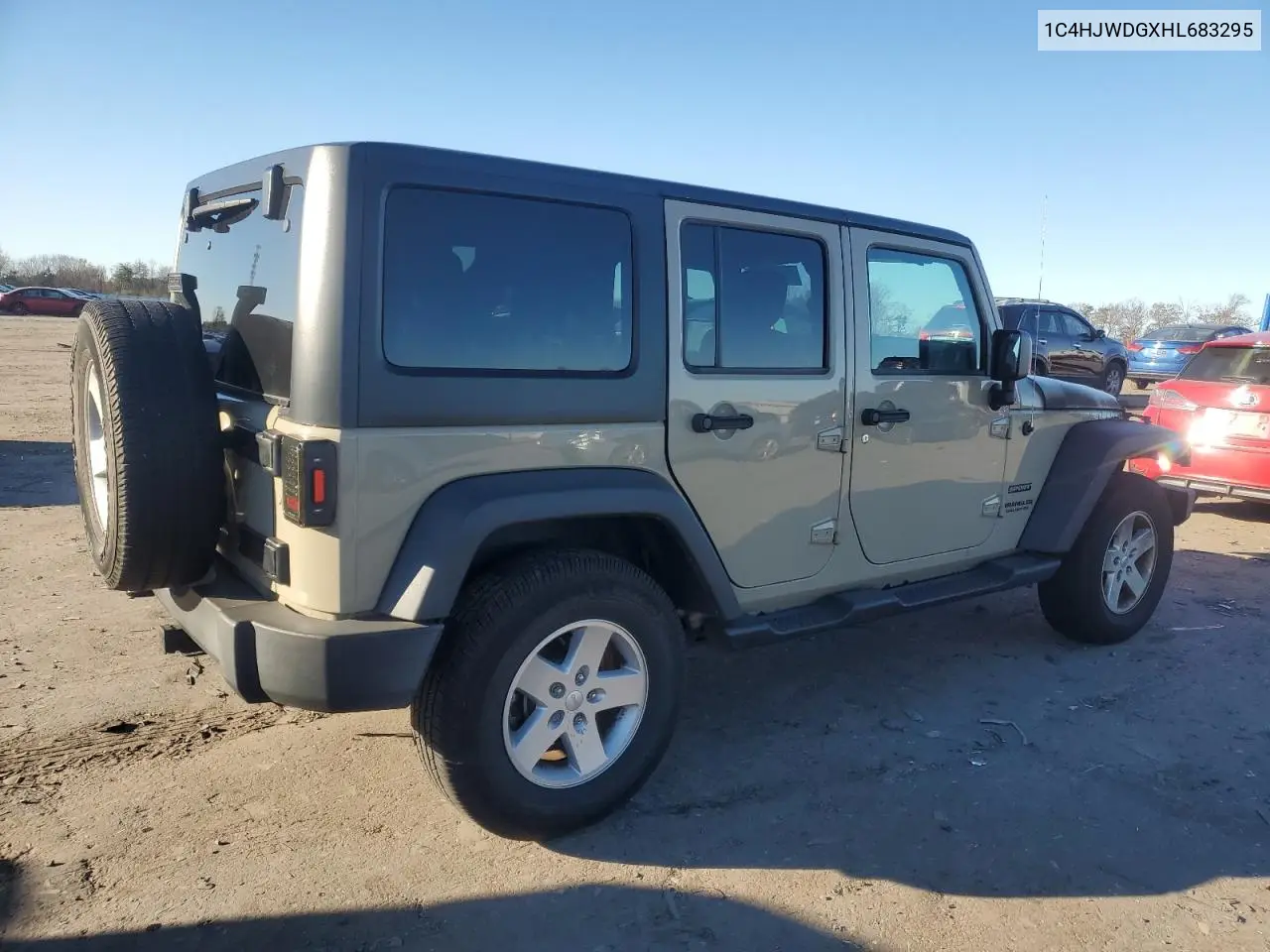 1C4HJWDGXHL683295 2017 Jeep Wrangler Unlimited Sport