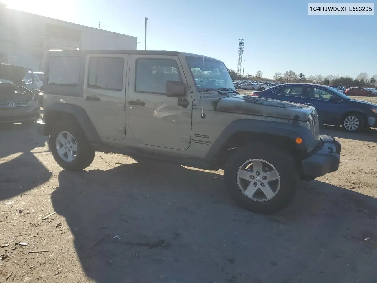 1C4HJWDGXHL683295 2017 Jeep Wrangler Unlimited Sport