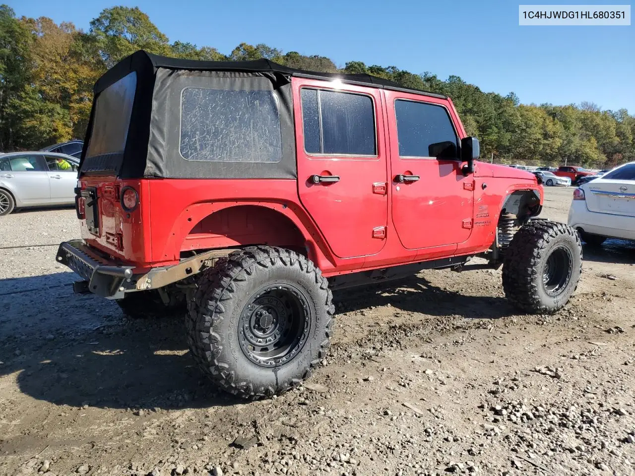 1C4HJWDG1HL680351 2017 Jeep Wrangler Unlimited S